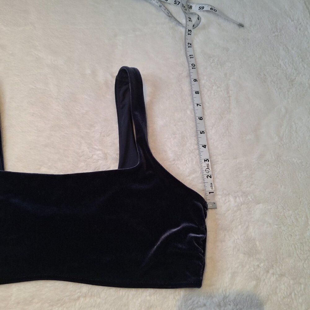 Aerie Bralette Velvet Scoop Sz XL Pullover Whimsygoth Boho Layering - Picture 12 of 13